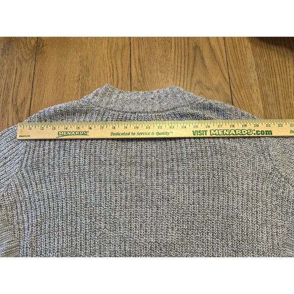 Anthropologie Silence + Noise Knit Side Slit Step Hem V Neck Sweater Size Medium - Picture 8 of 10